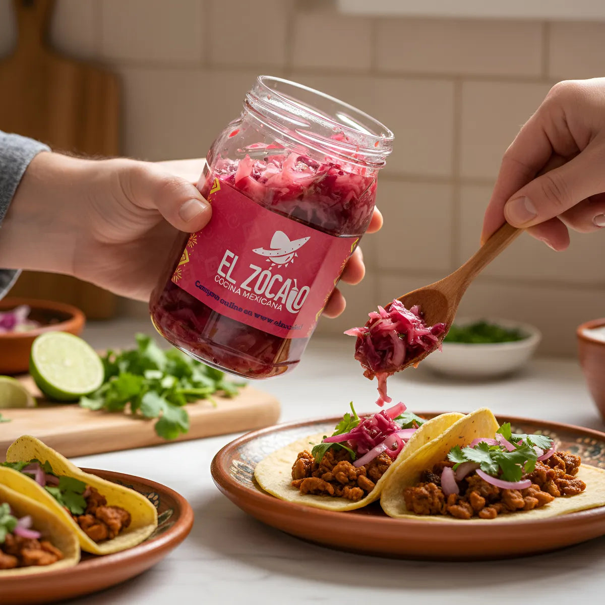 Encurtido De Repollo Y Cebolla