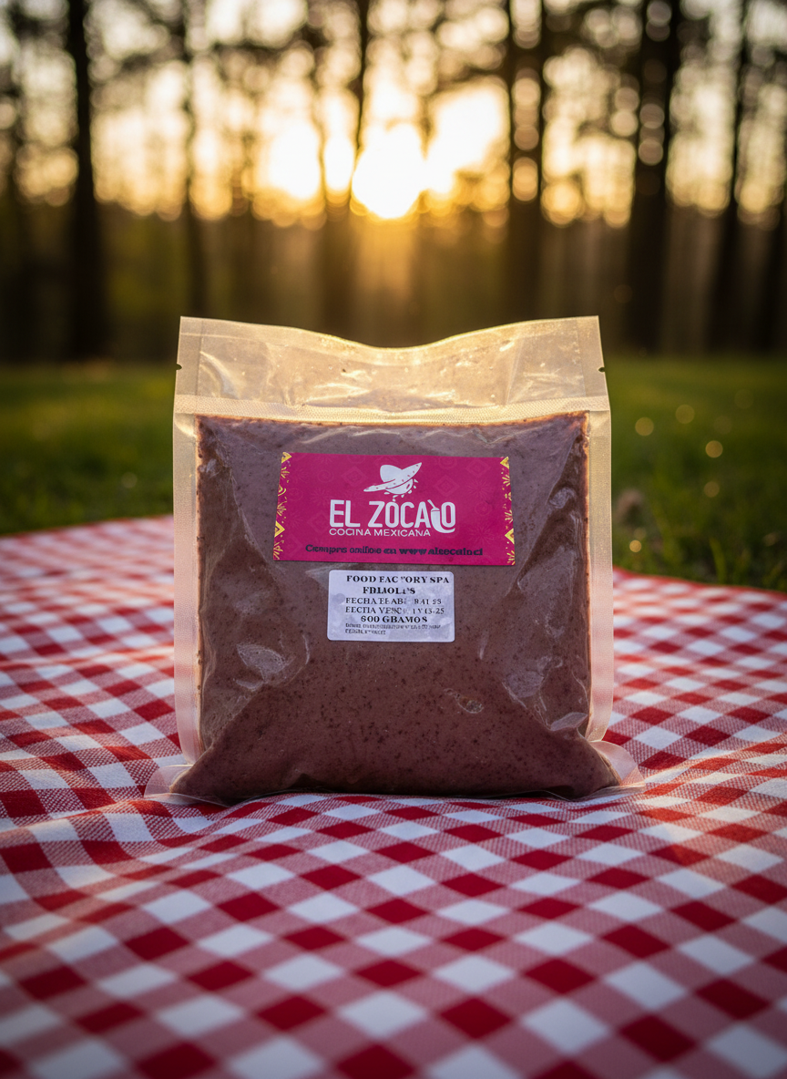 Frijoles Refritos (pasta Porotos) 500 Gr El Zocalo