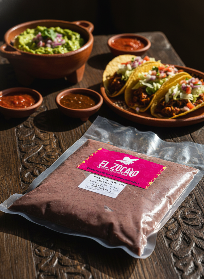 Frijoles Refritos (pasta Porotos) 500 Gr El Zocalo