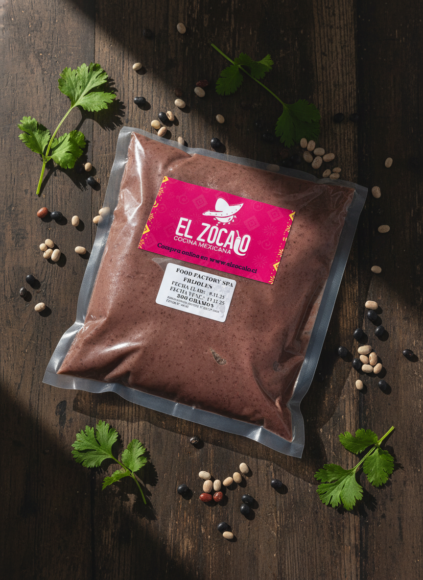 Frijoles Refritos (pasta Porotos) 500 Gr El Zocalo