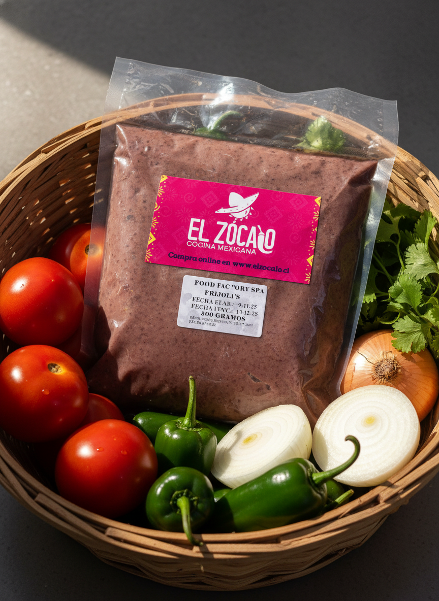 Frijoles Refritos (pasta Porotos) 500 Gr El Zocalo