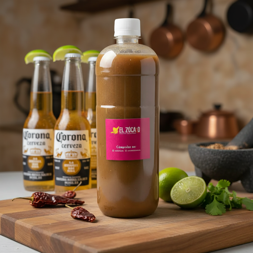 Corona (6 Un) y Premix Michelada El Zocalo 500 Ml Clamato Y Limón