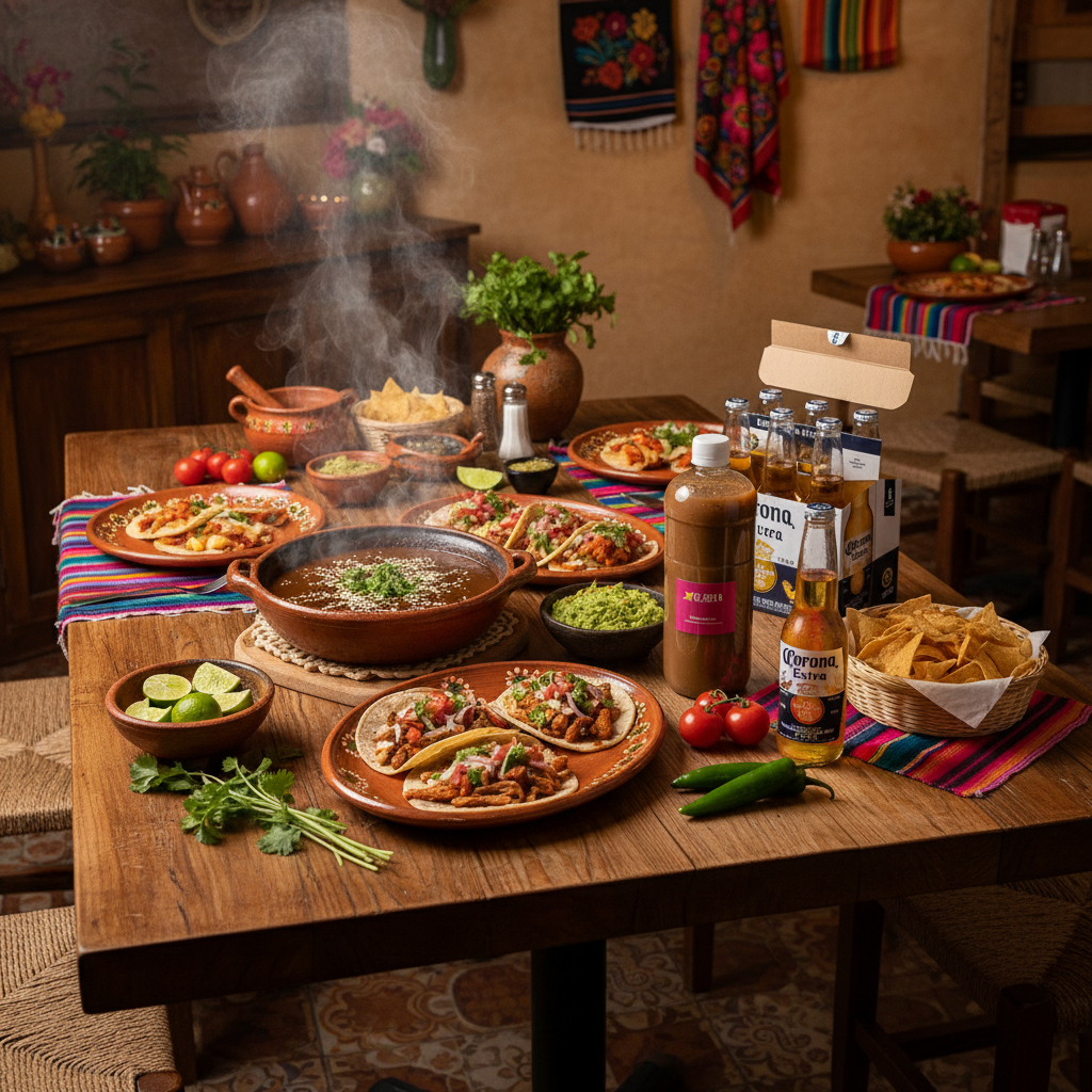 Corona (6 Un) y Premix Michelada El Zocalo 500 Ml Clamato Y Limón