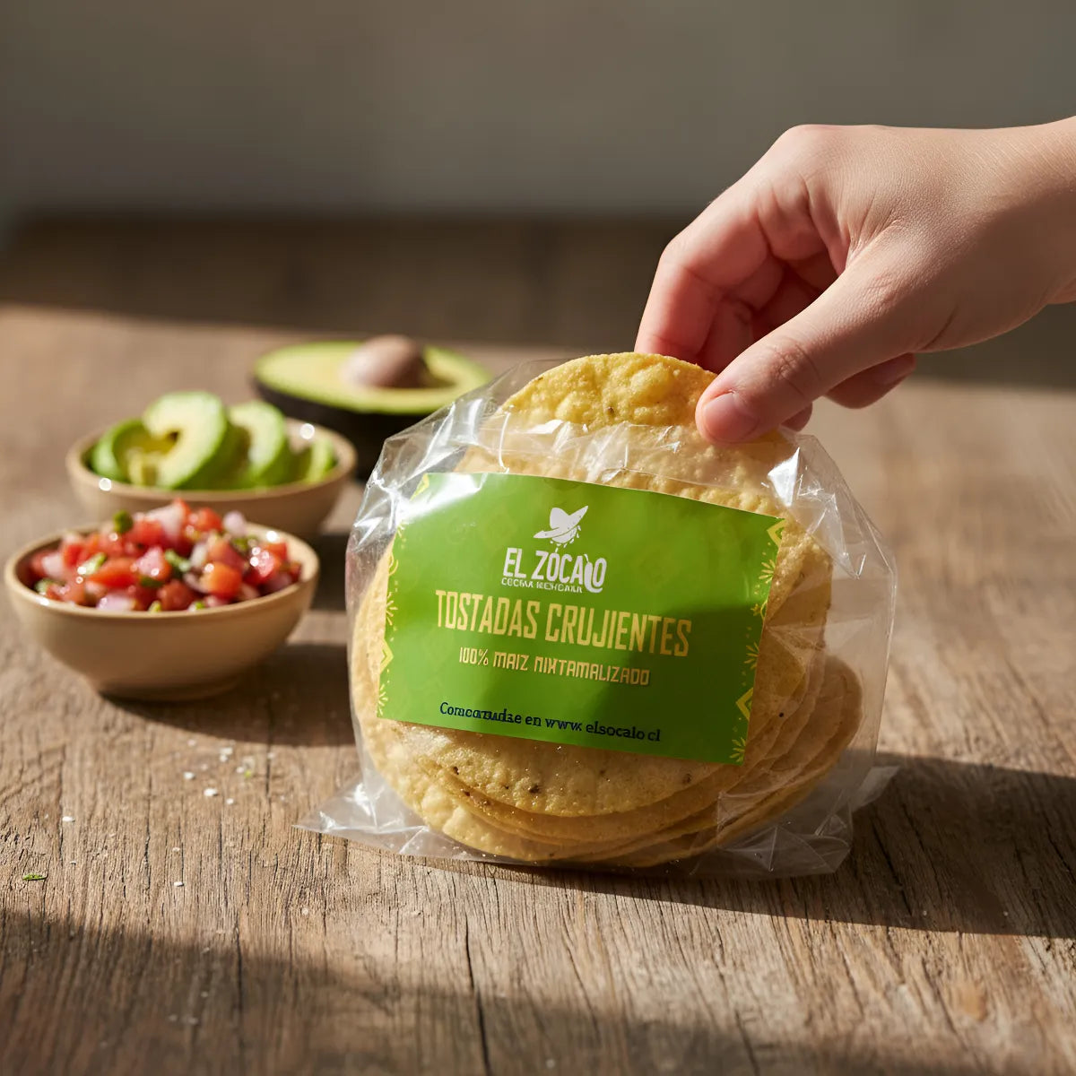 Tostadas De Maíz Crunchy Nixtamalizada Sin Gluten El Zocalo