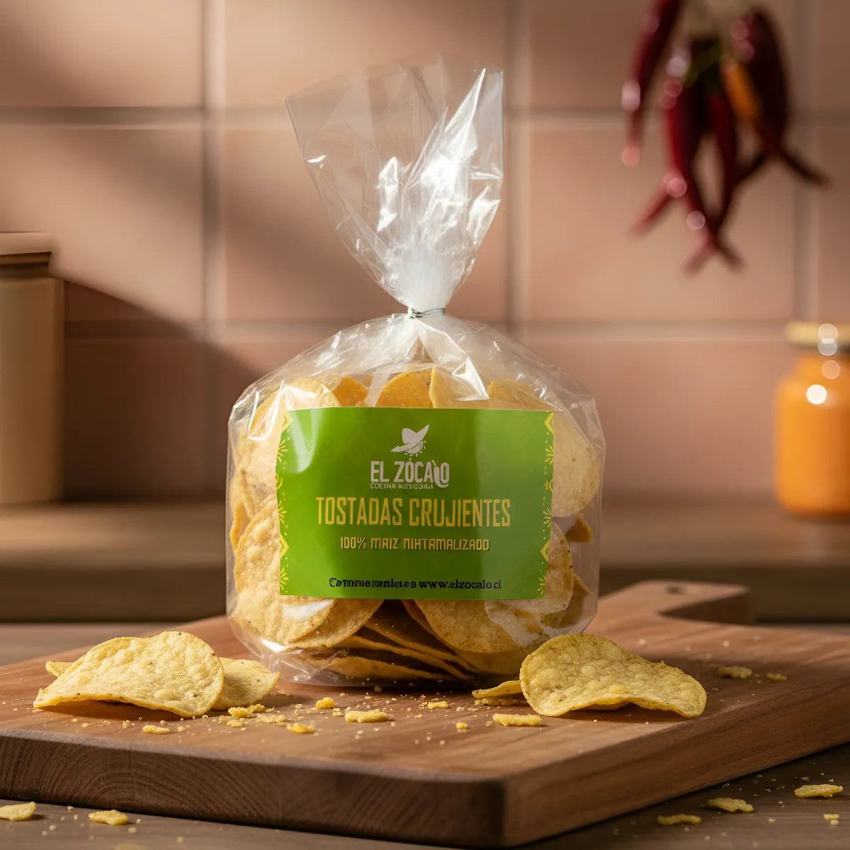 Tostadas De Maíz Crunchy Nixtamalizada Sin Gluten El Zocalo